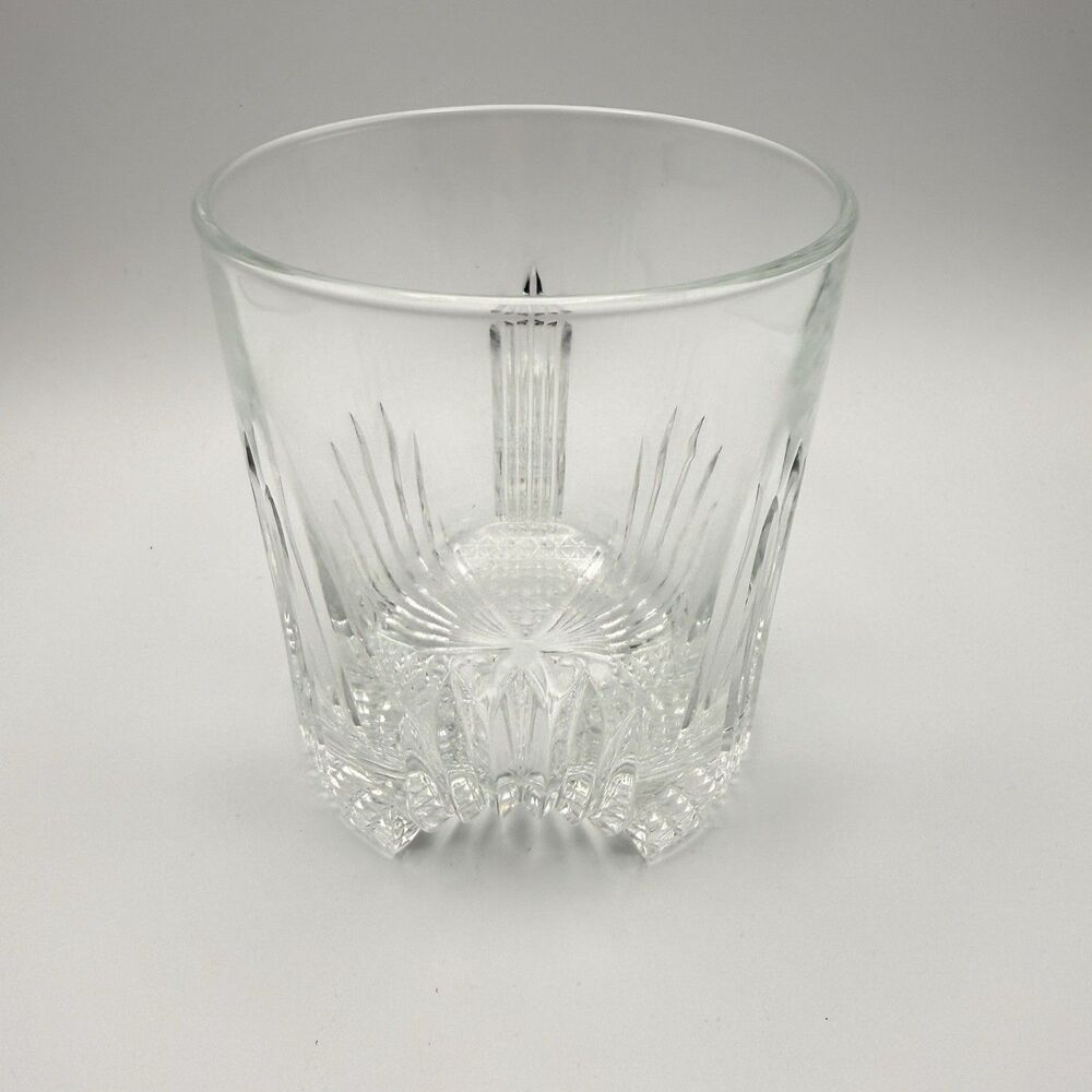 One Vintage Bormioli Rocco Selecta Whiskey Glass Italian Cut Glass Discontinued